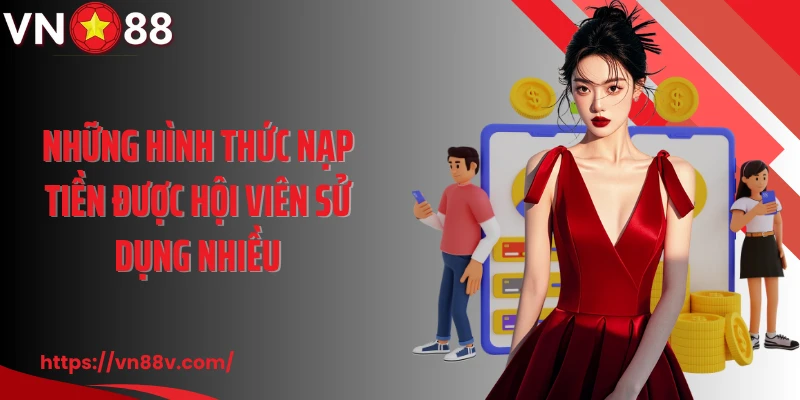 Những hình thức nạp tiền được hội viên sử dụng nhiều