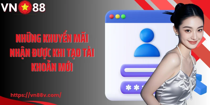Những khuyến mãi nhận được khi tạo tài khoản mới