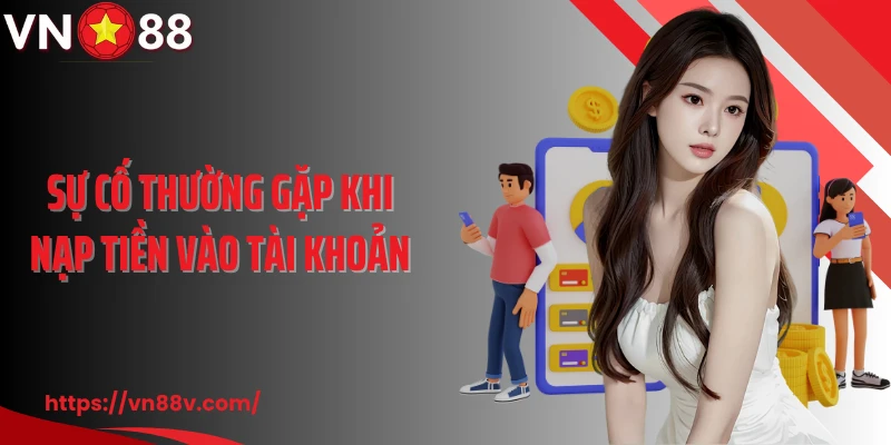 Sự cố thường gặp khi nạp tiền vào tài khoản