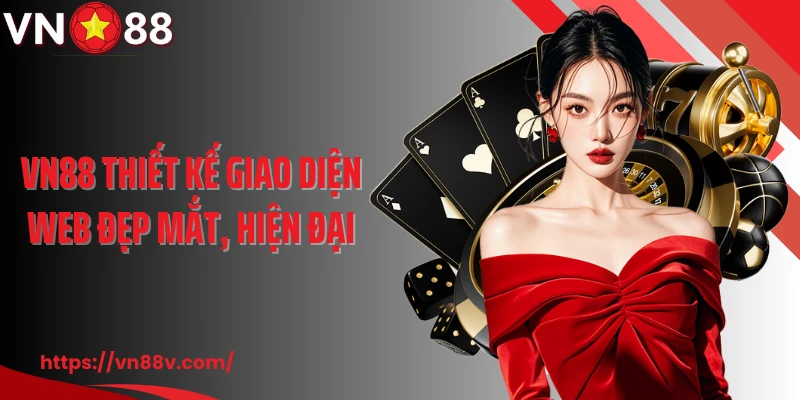 VN88 thiết kế giao diện web đẹp mắt, hiện đại